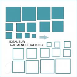 Stanzschablone - Rahmenstanze quad. (Schüttelkarten)
